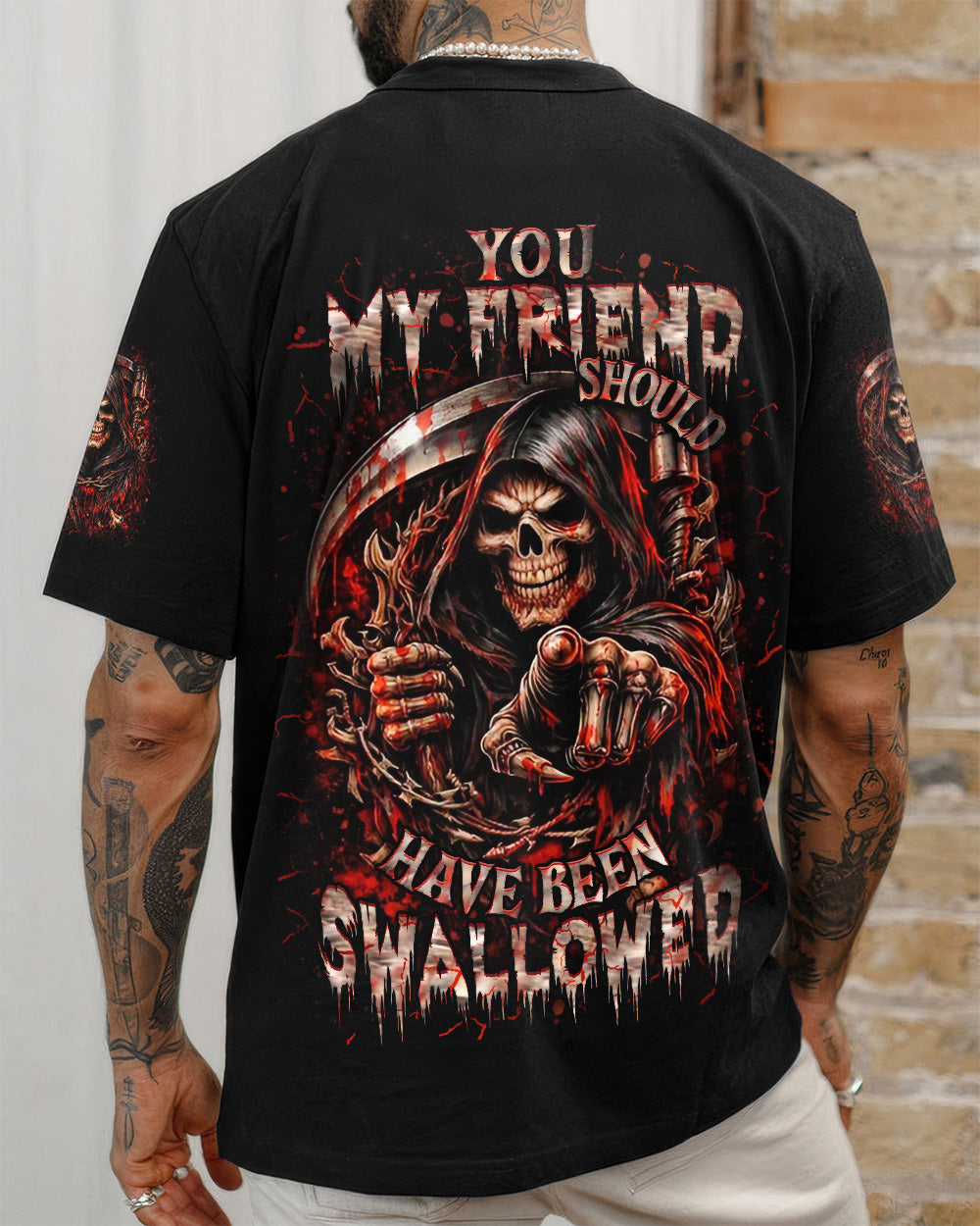 YOU MY FRIEND SHOULD HAVE BEEN SWALLOWED ALL OVER PRINT  - TLHN0203261