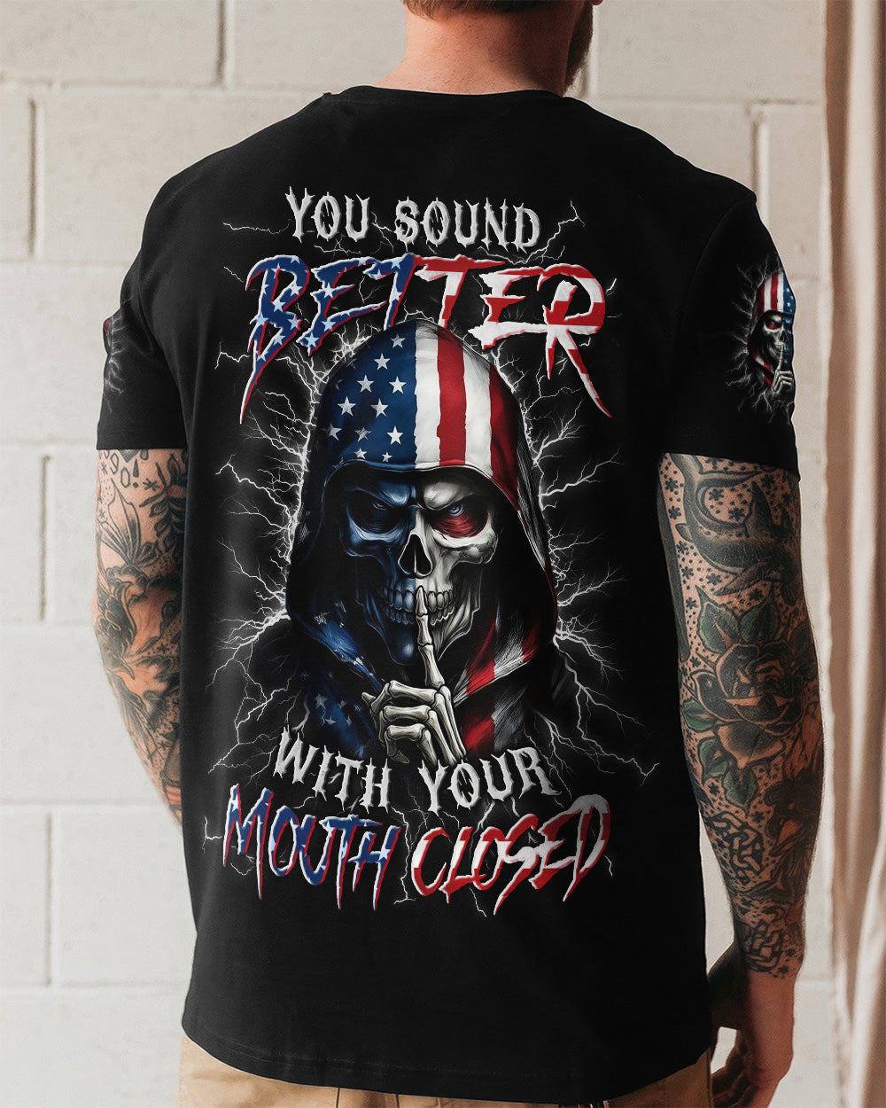 YOU SOUND BETTER WITH YOUR MOUTH CLOSED ALL OVER PRINT - TYLN1603262