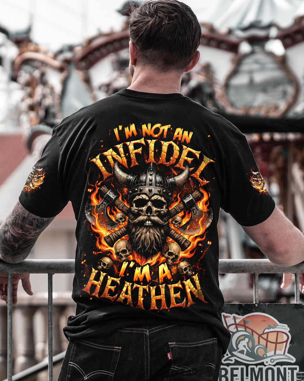 I'M A HEATHEN VIKING SKULL ALL OVER PRINT - TYQY2005262