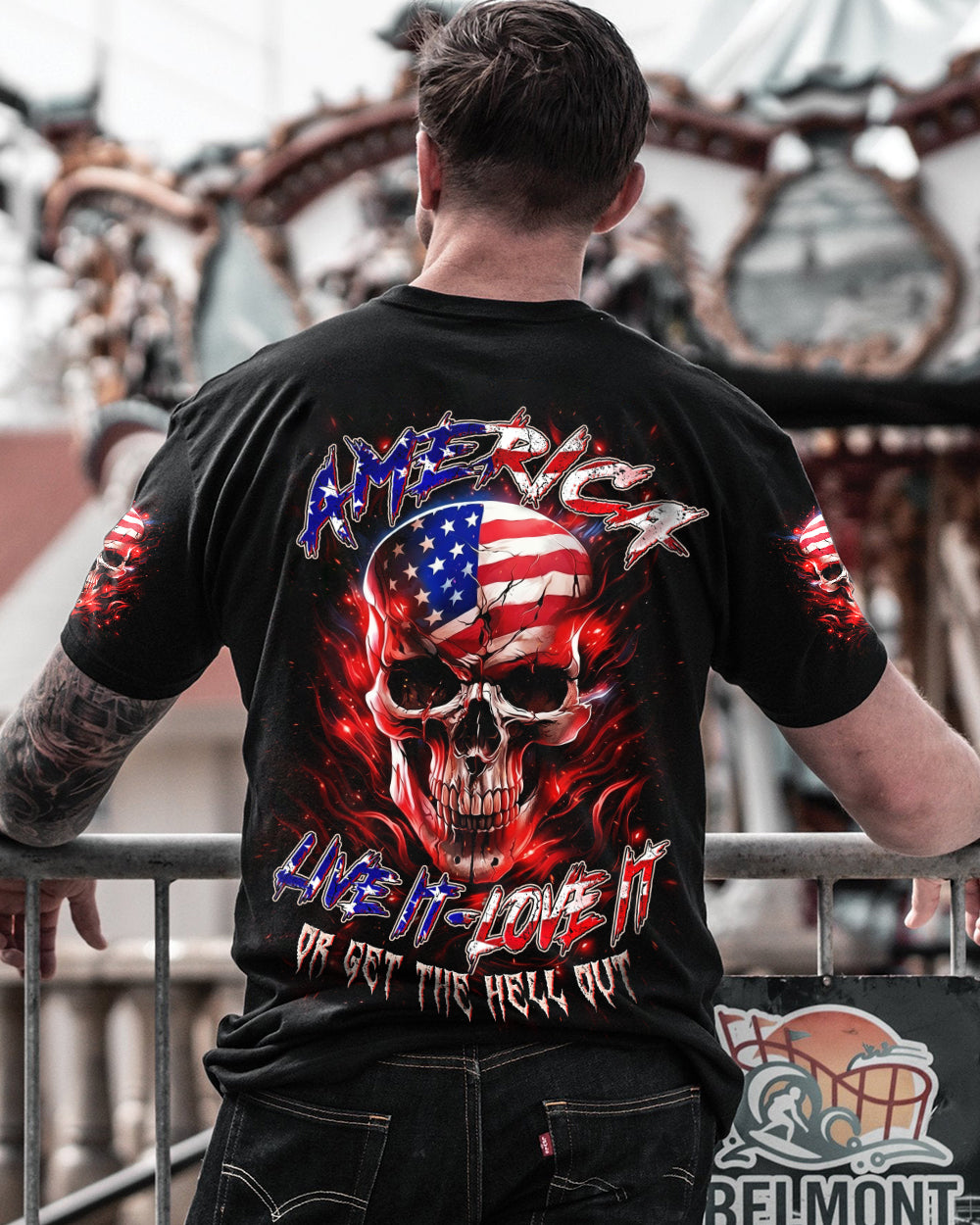 AMERICA LIVE IT LOVE IT OR GET THE HELL OUT ALL OVER PRINT - TYLN1203261