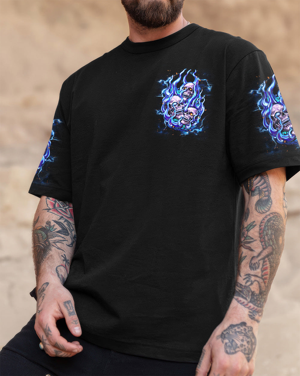 STUCK BETWEEN IDK IDC AND IDGAF SKULL ALL OVER PRINT - TLNT2105262