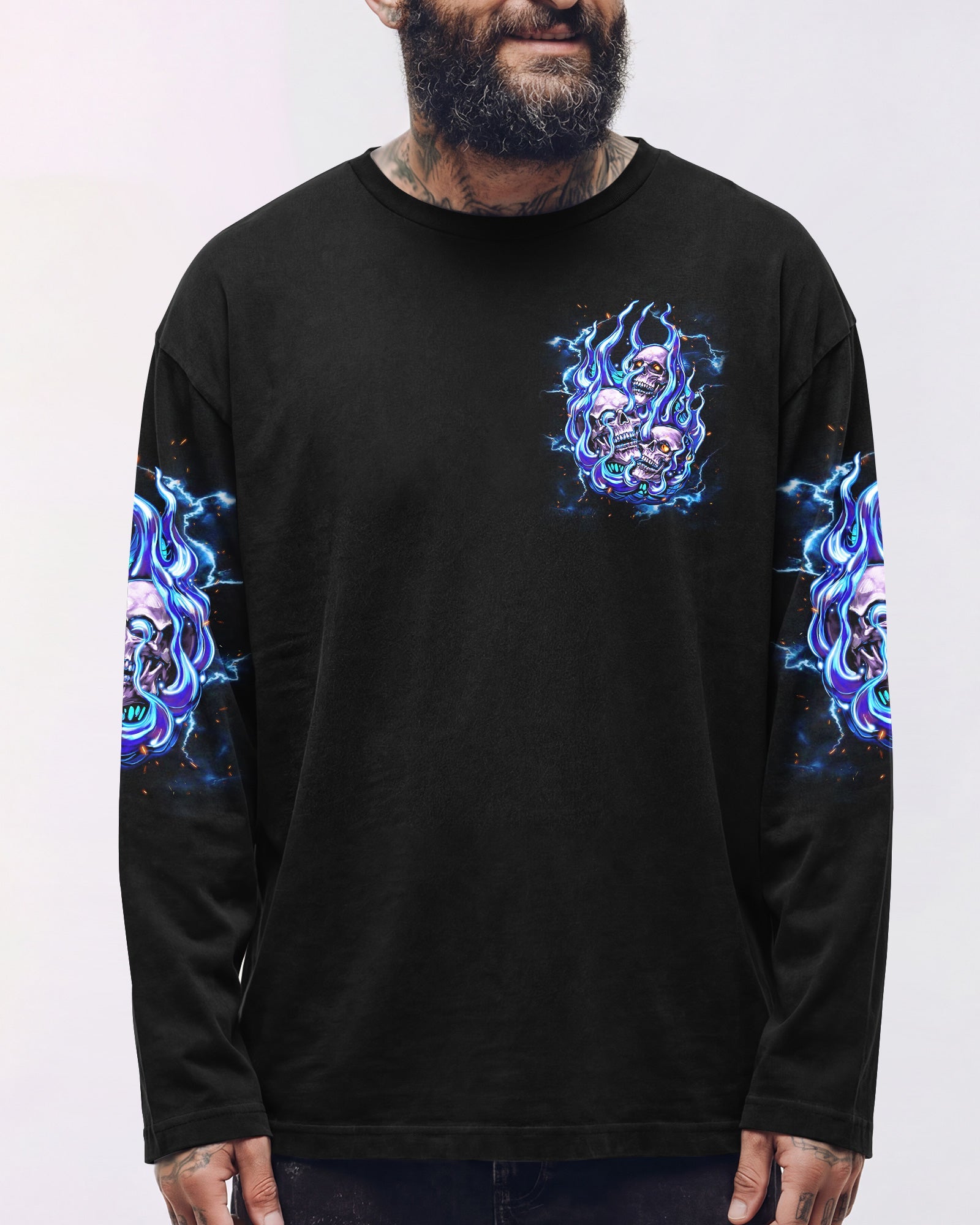 STUCK BETWEEN IDK IDC AND IDGAF SKULL ALL OVER PRINT - TLNT2105262