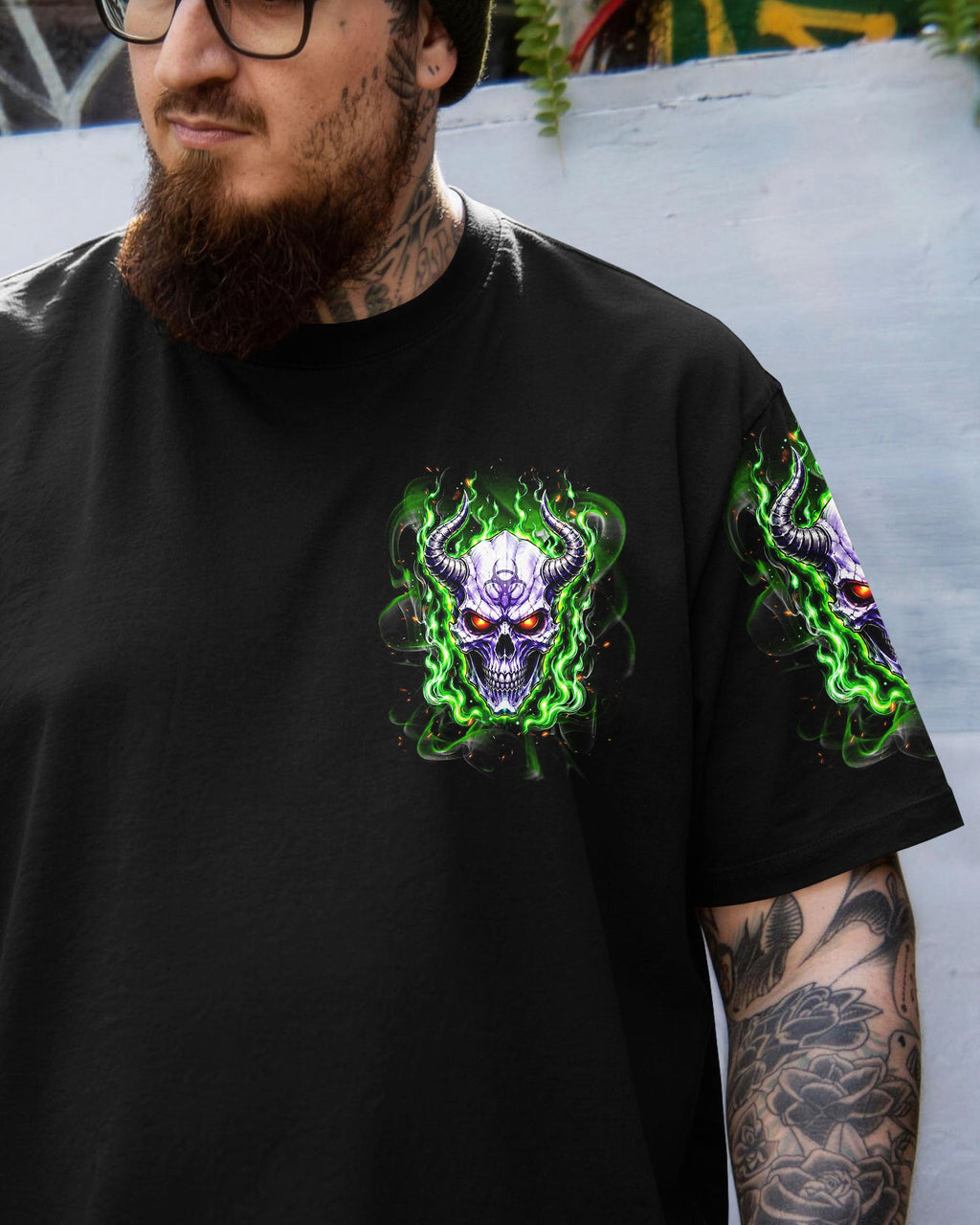 YOUR DEMONS HIDE UNDER YOUR BED SKULL ALL OVER PRINT - TLNT2005264
