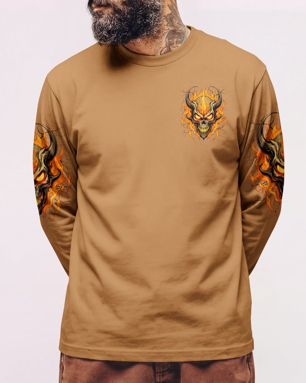 YOUR DEMONS HIDE UNDER YOUR BED SKULL DEMON ALL OVER PRINT - TLNT0603262