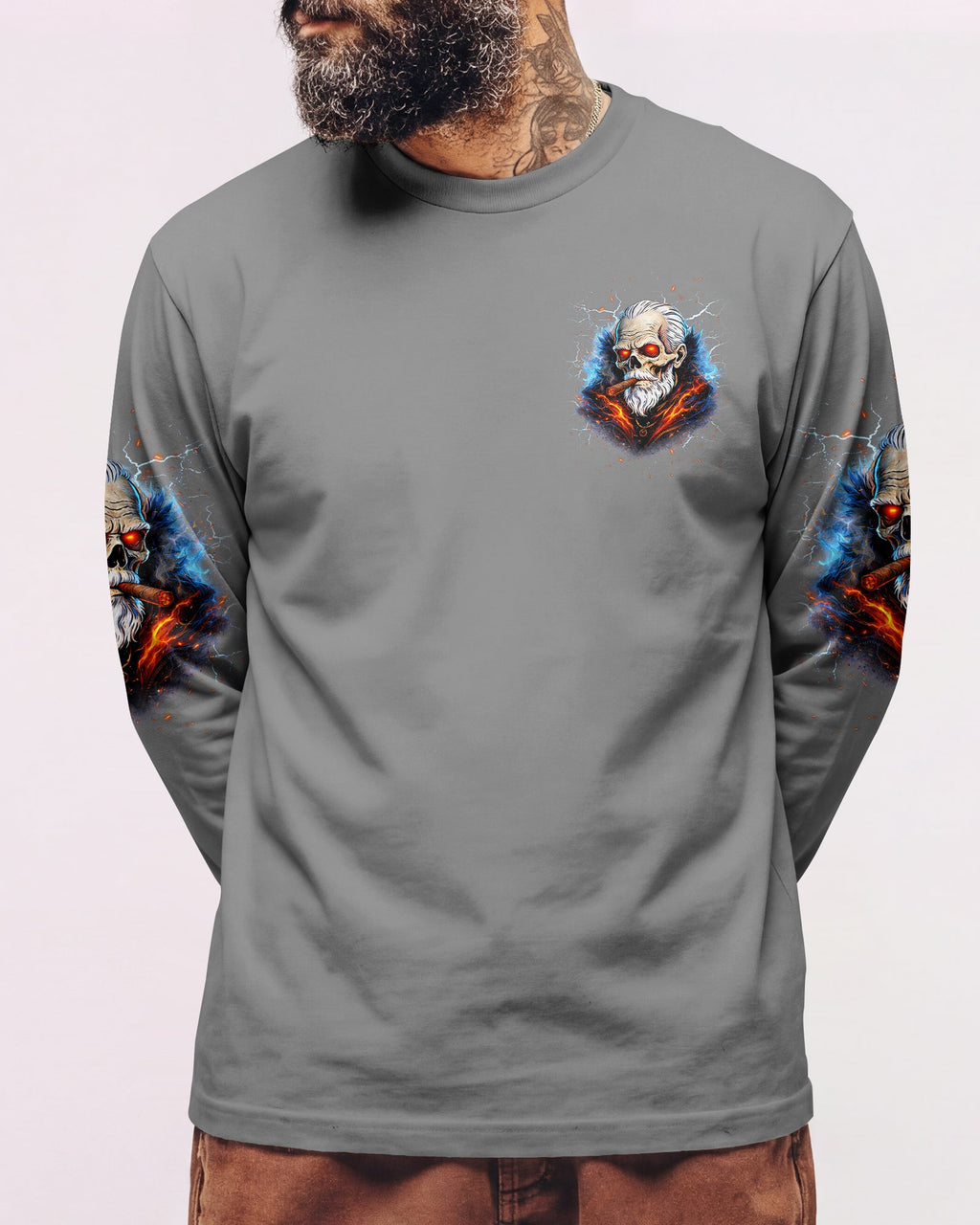 I'M A SIMPLE OLD MAN SKULL ALL OVER PRINT - TLNT1604264
