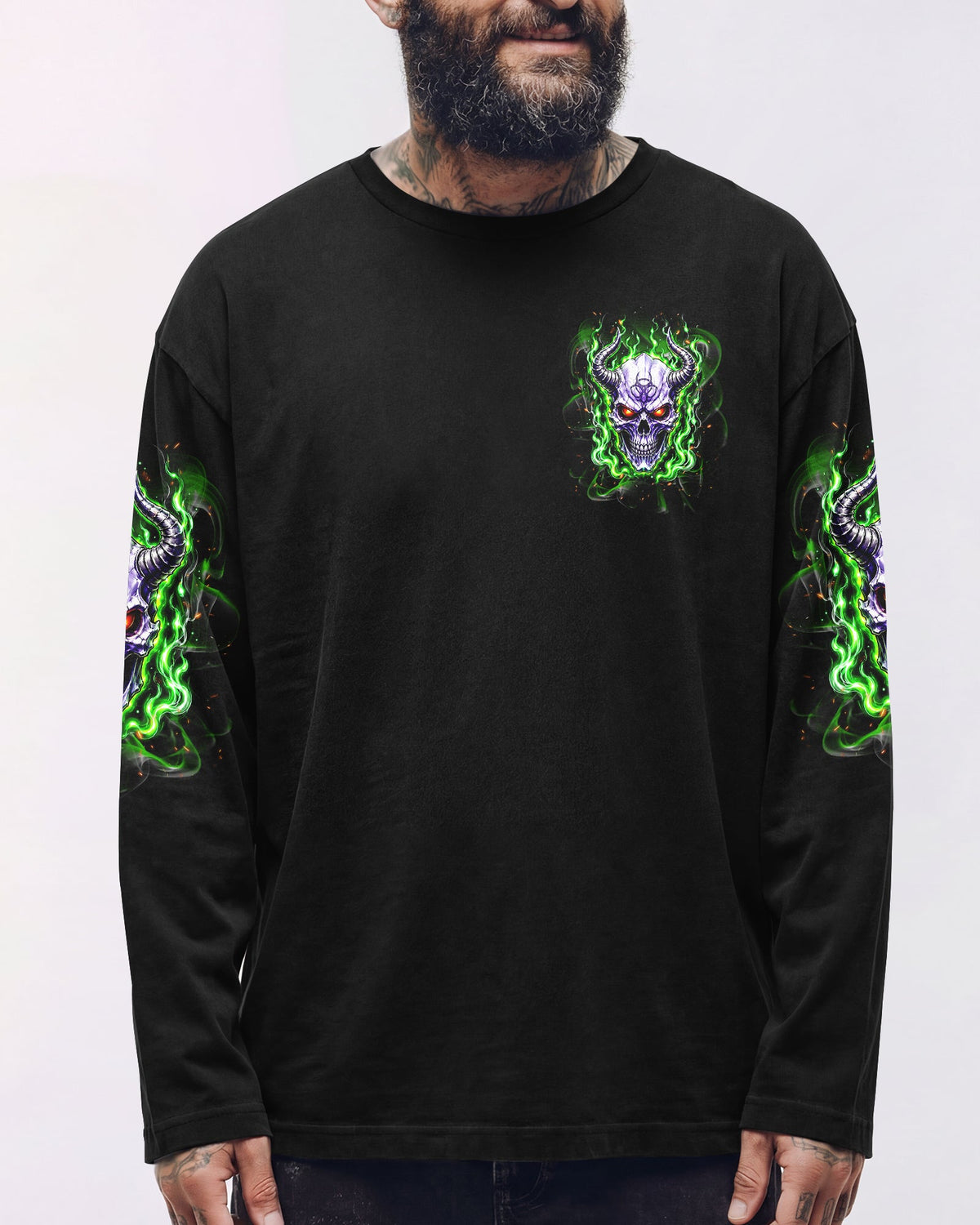 YOUR DEMONS HIDE UNDER YOUR BED SKULL ALL OVER PRINT - TLNT2005264