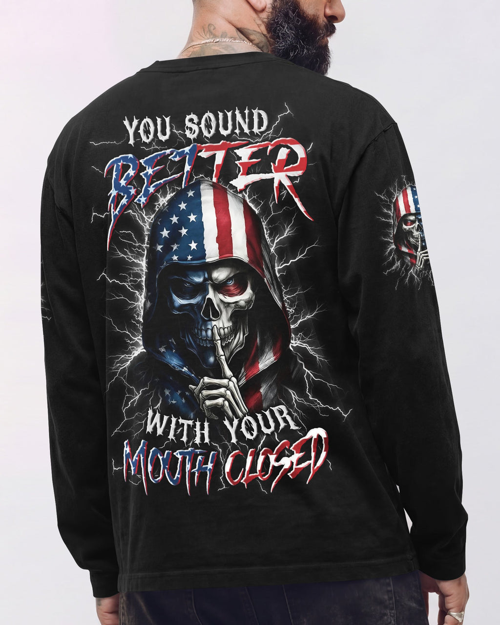 YOU SOUND BETTER WITH YOUR MOUTH CLOSED ALL OVER PRINT - TYLN1603262