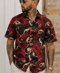 GOTHIC SKULL COLLAR SHIRT - TLHN0406261