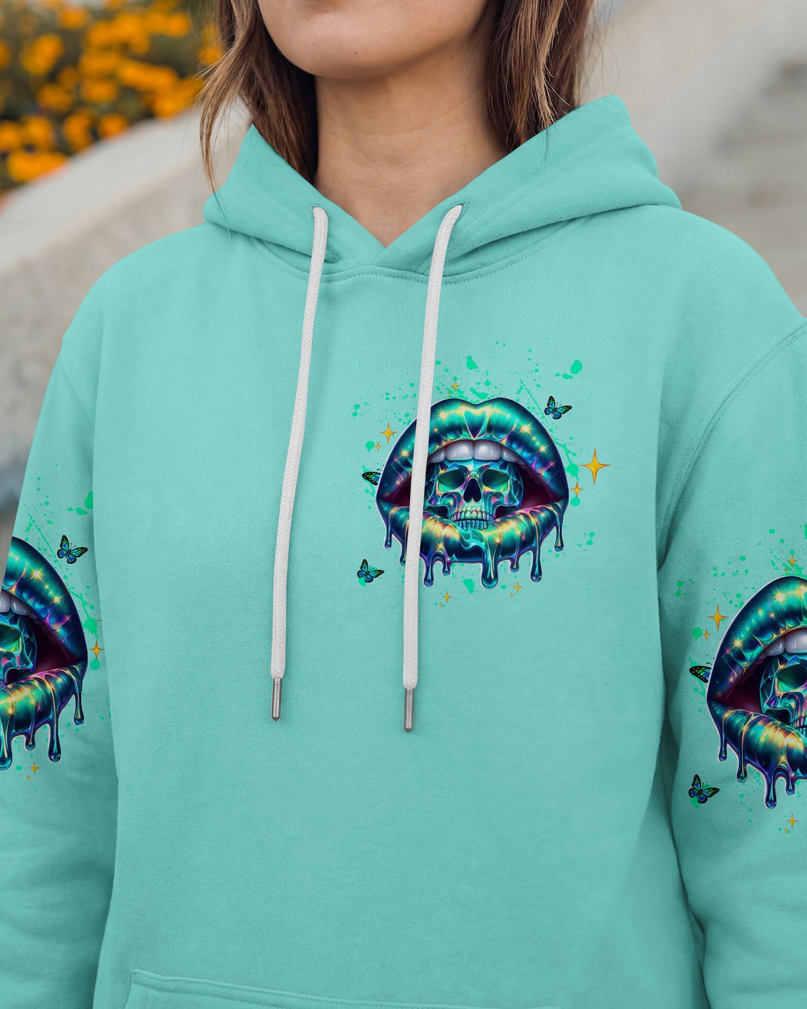 THE GOOD GIRL IN ME MESSY BUN SKULL  ALL OVER PRINT -  TLTW0303263