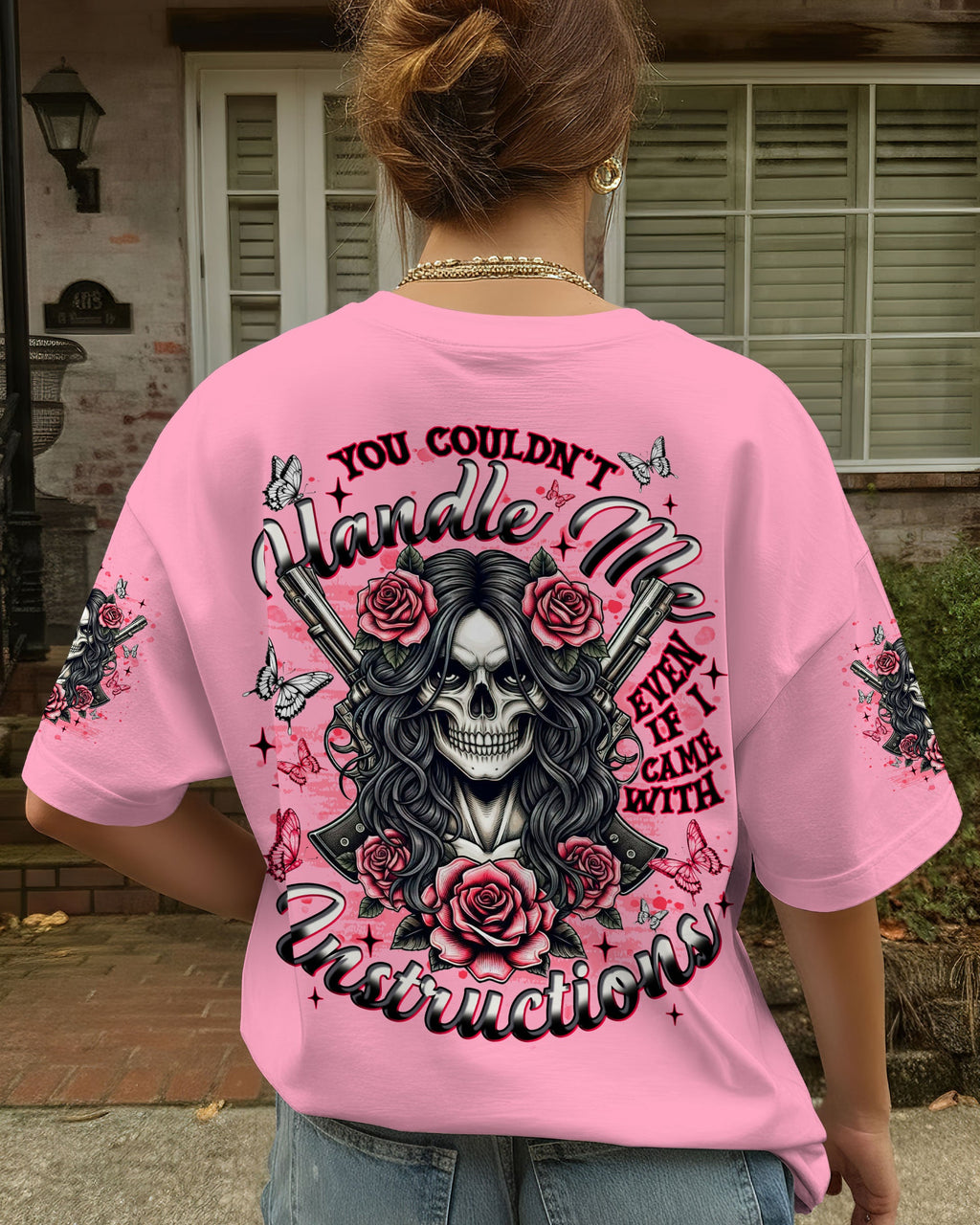 YOU COULDN'T HANDLE ME SKULL LADY  ALL OVER PRINT  - TLNT1201261