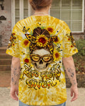 ZERO F GIVEN SUNFLOWER MESSY BUN SKULL ALL OVER PRINT  - TLHN1604263