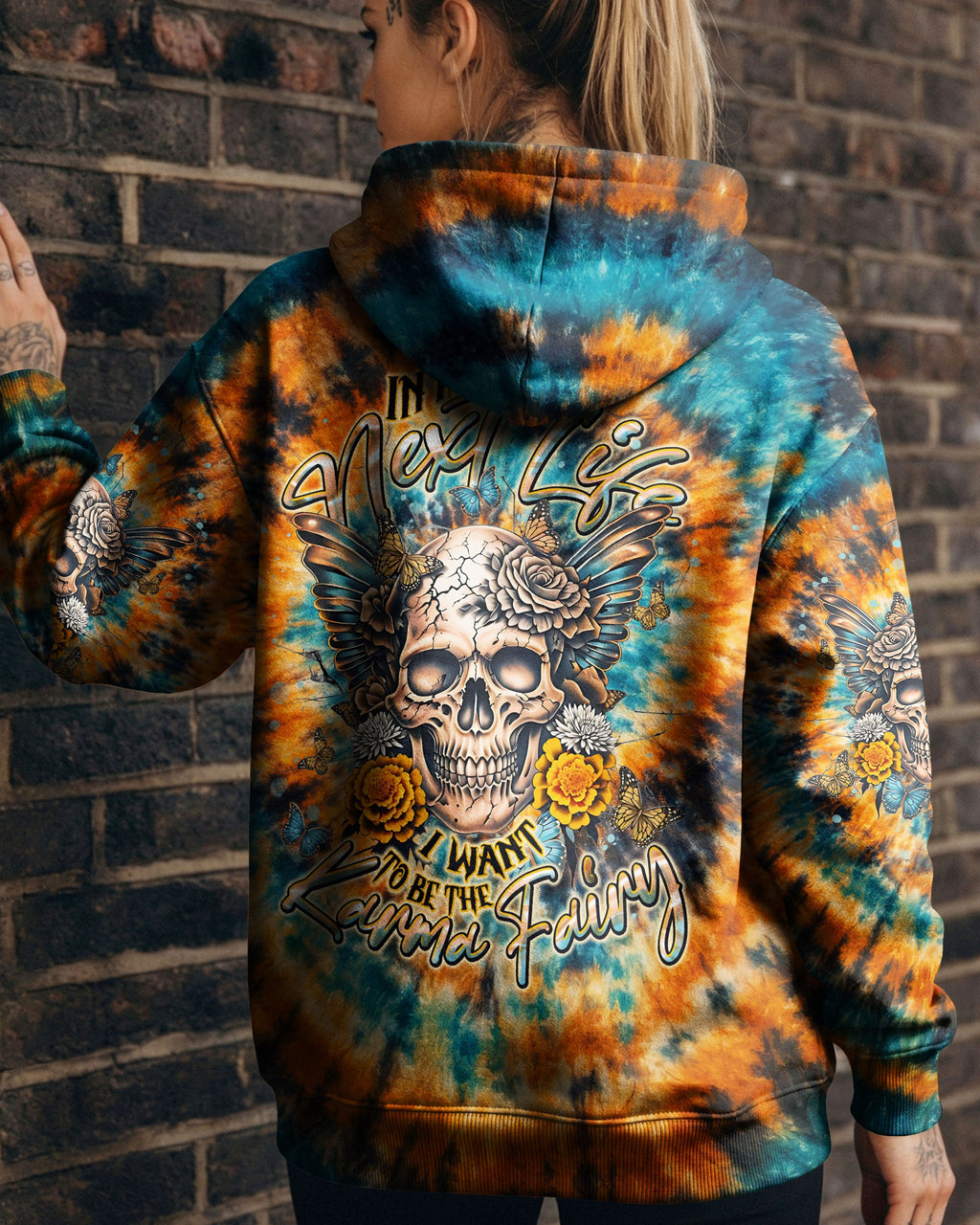 KARMA FAIRY SKULL BUTTERFLY ALL OVER PRINT - TLNT1501262