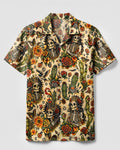 SKELETON SKULL QUEEN VINTAGE CAMP SHIRT - TLHN3006264