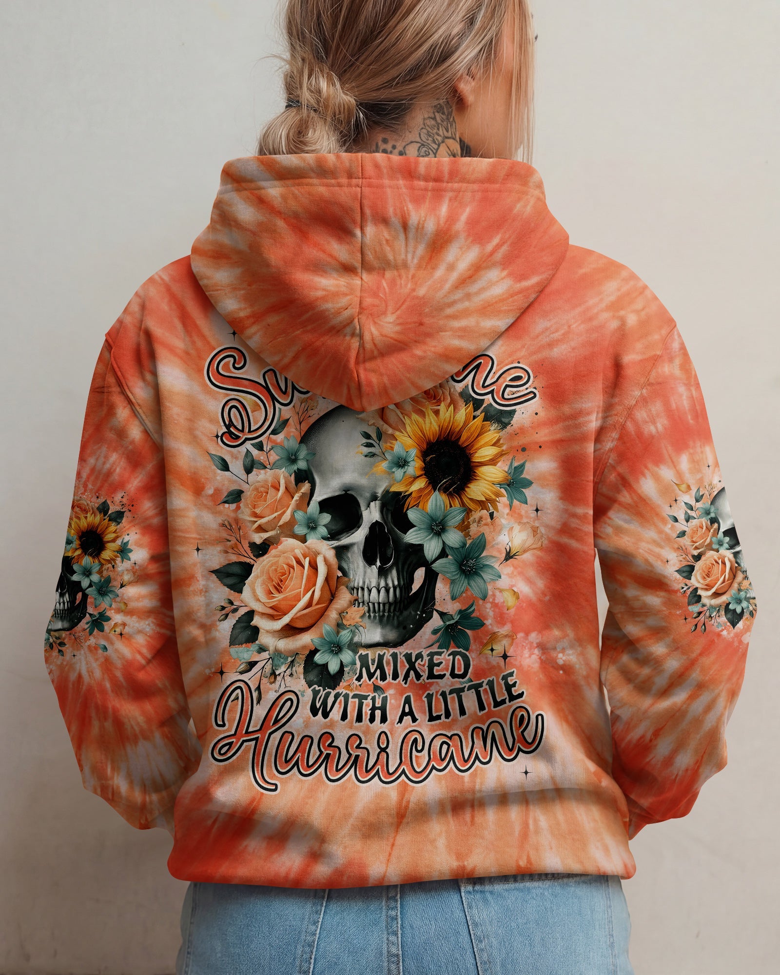 SHE IS SUNSHINE MIXED WITH A LITTLE HURRICANE ALL OVER PRINT - TYPQ0904261