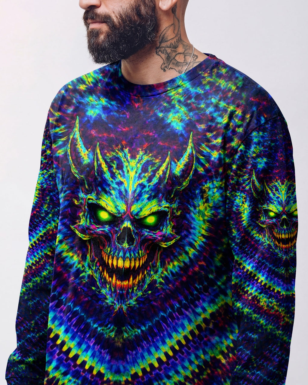 NEON ABYSS DEMON SKULL ALL OVER PRINT - YHLN2502261