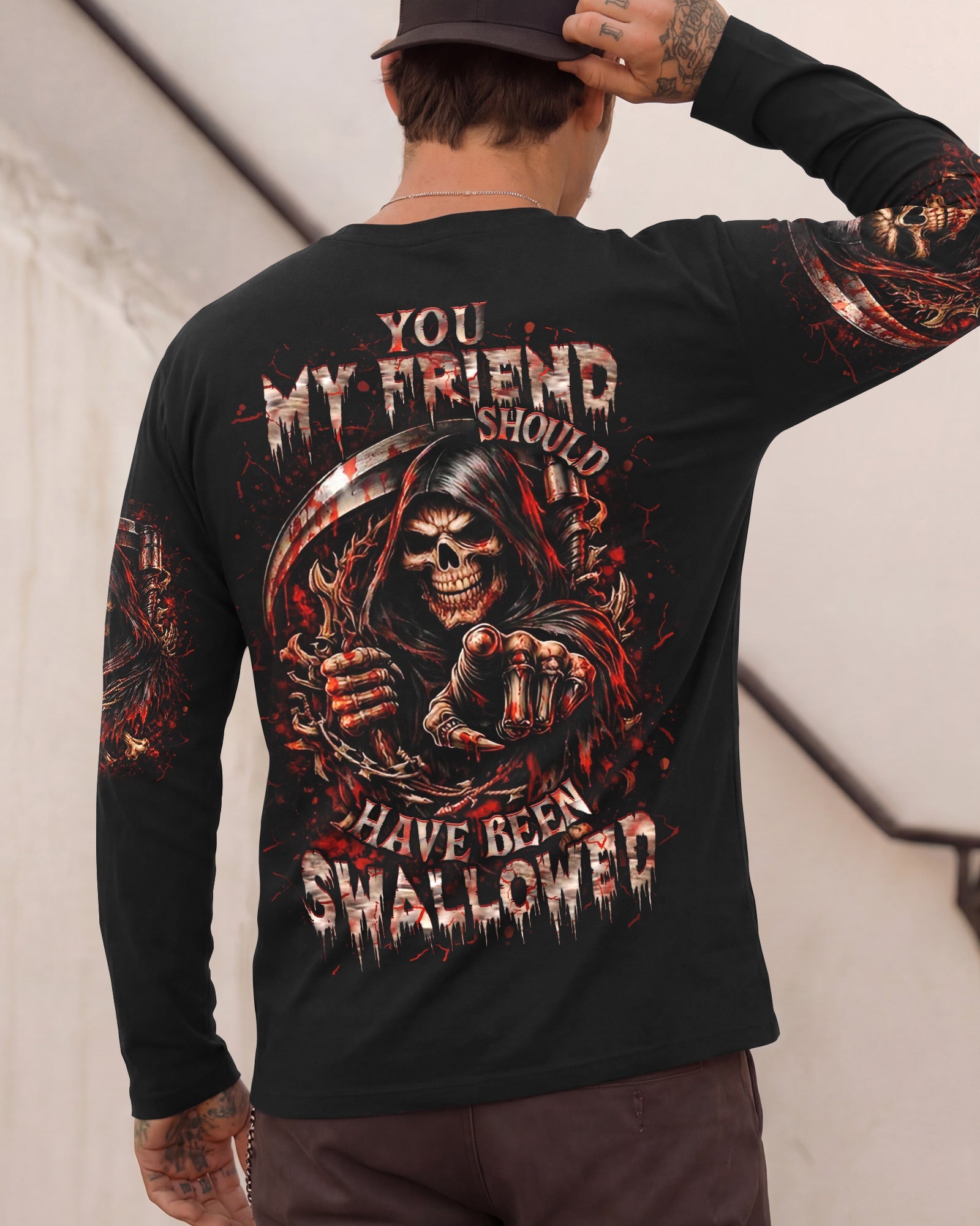 YOU MY FRIEND SHOULD HAVE BEEN SWALLOWED ALL OVER PRINT  - TLHN0203261