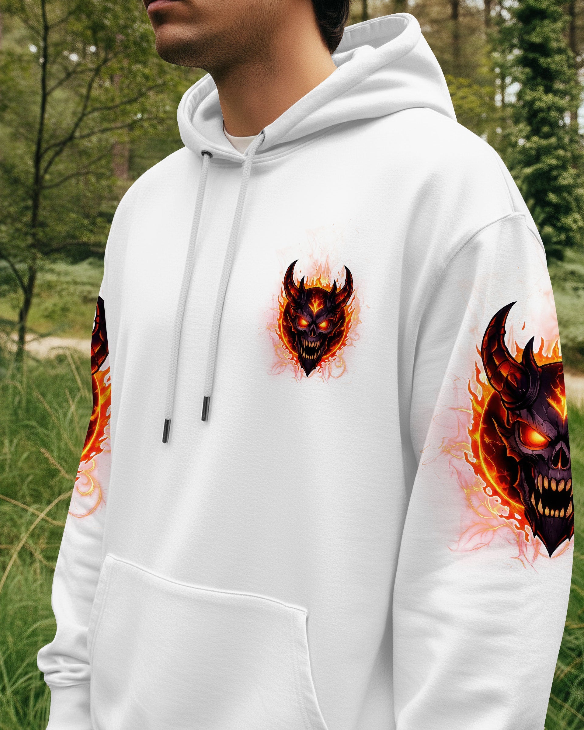 YOUR DEMONS HIDE UNDER YOUR BED DEVIL SKULL ALL OVER PRINT - TLTW0501262