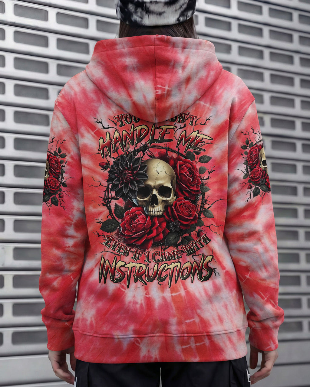 YOU COULDN'T HANDLE ME SKULL ROSES ALL OVER PRINT - TYLN0304262