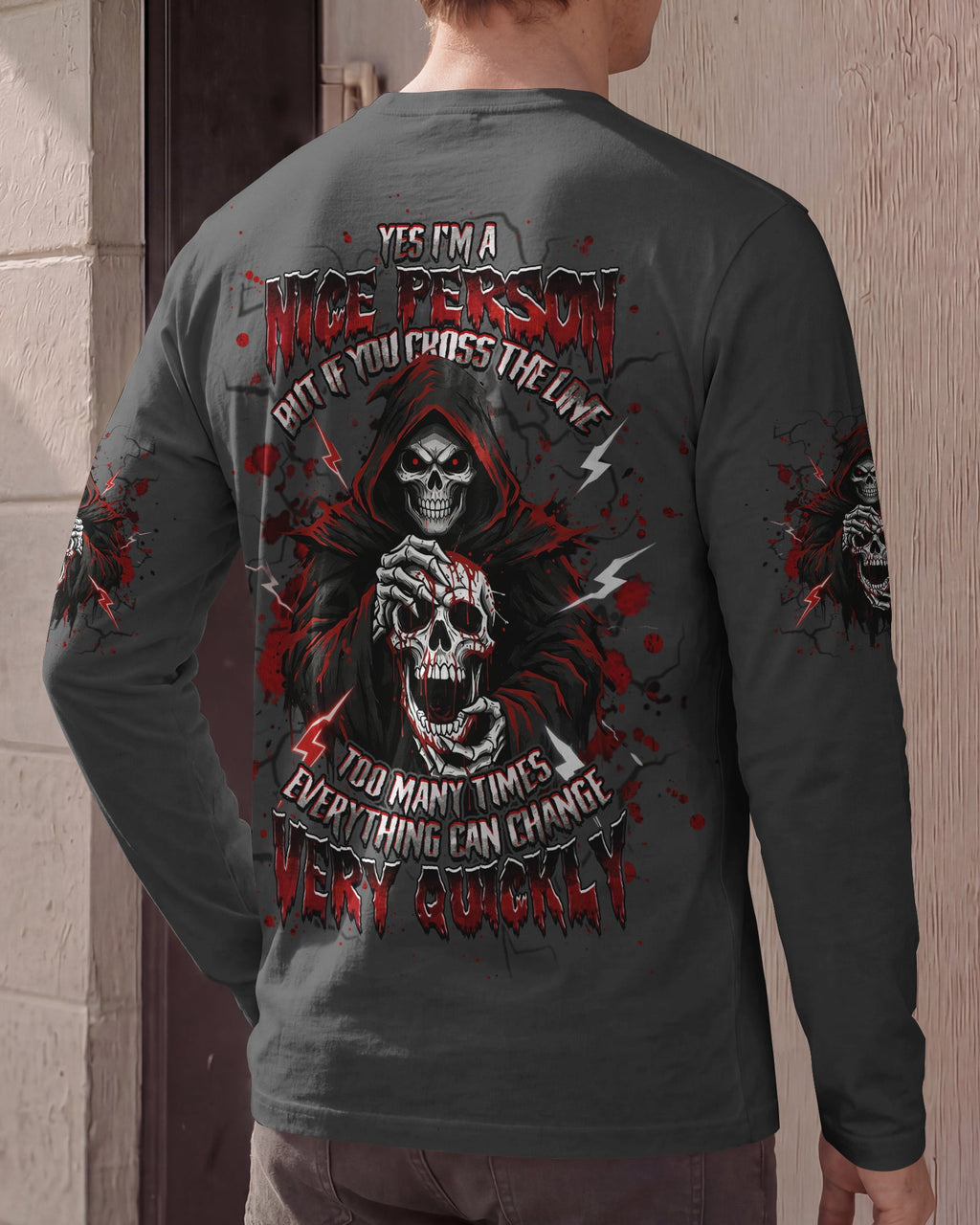 YES I'M A NICE PERSON SKULL REAPER ALL OVER PRINT - TLHG2703262