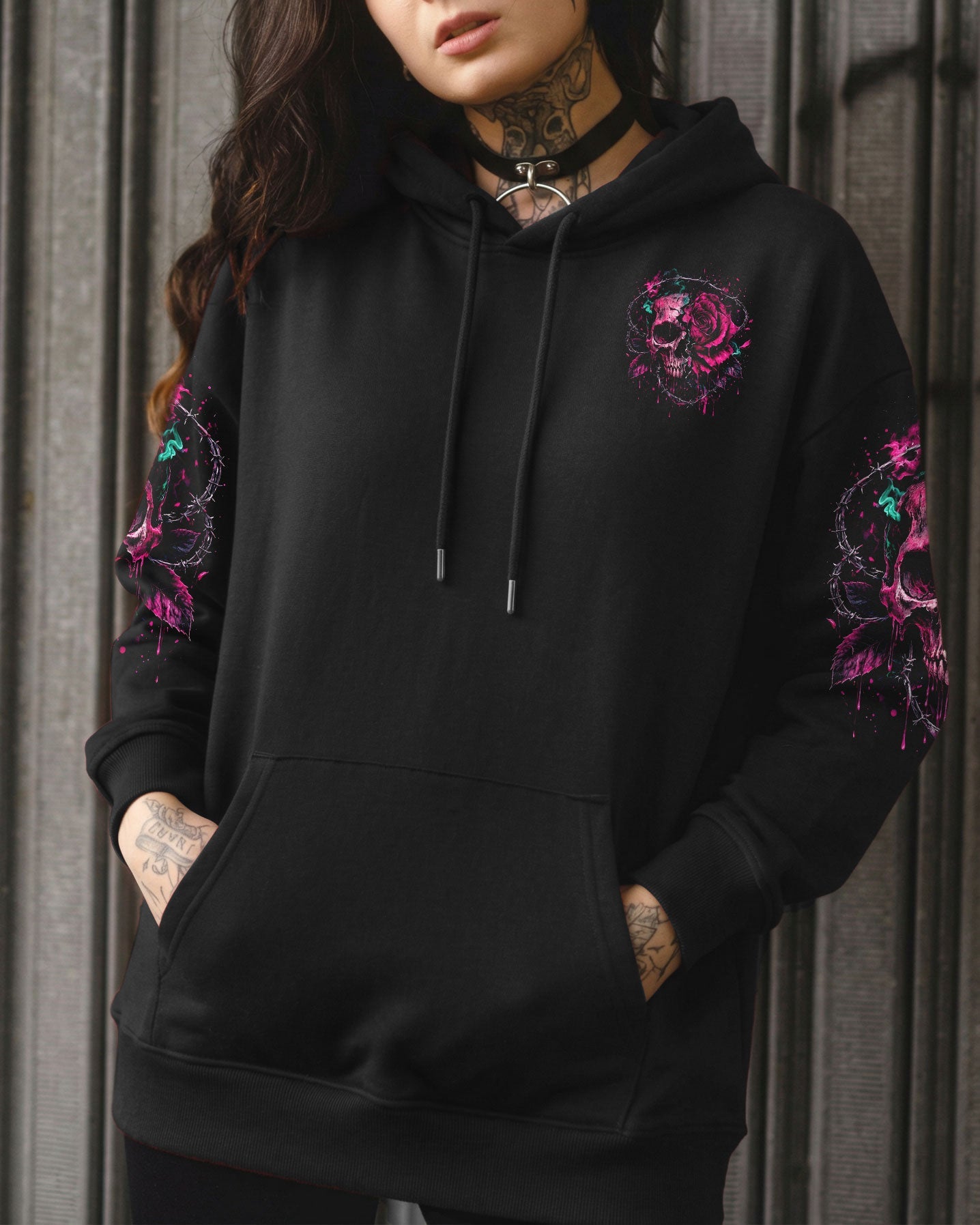 KARMA IS ONLY A B IF YOU ARE ROSE SKULL ALL OVER PRINT - TLNO1103262