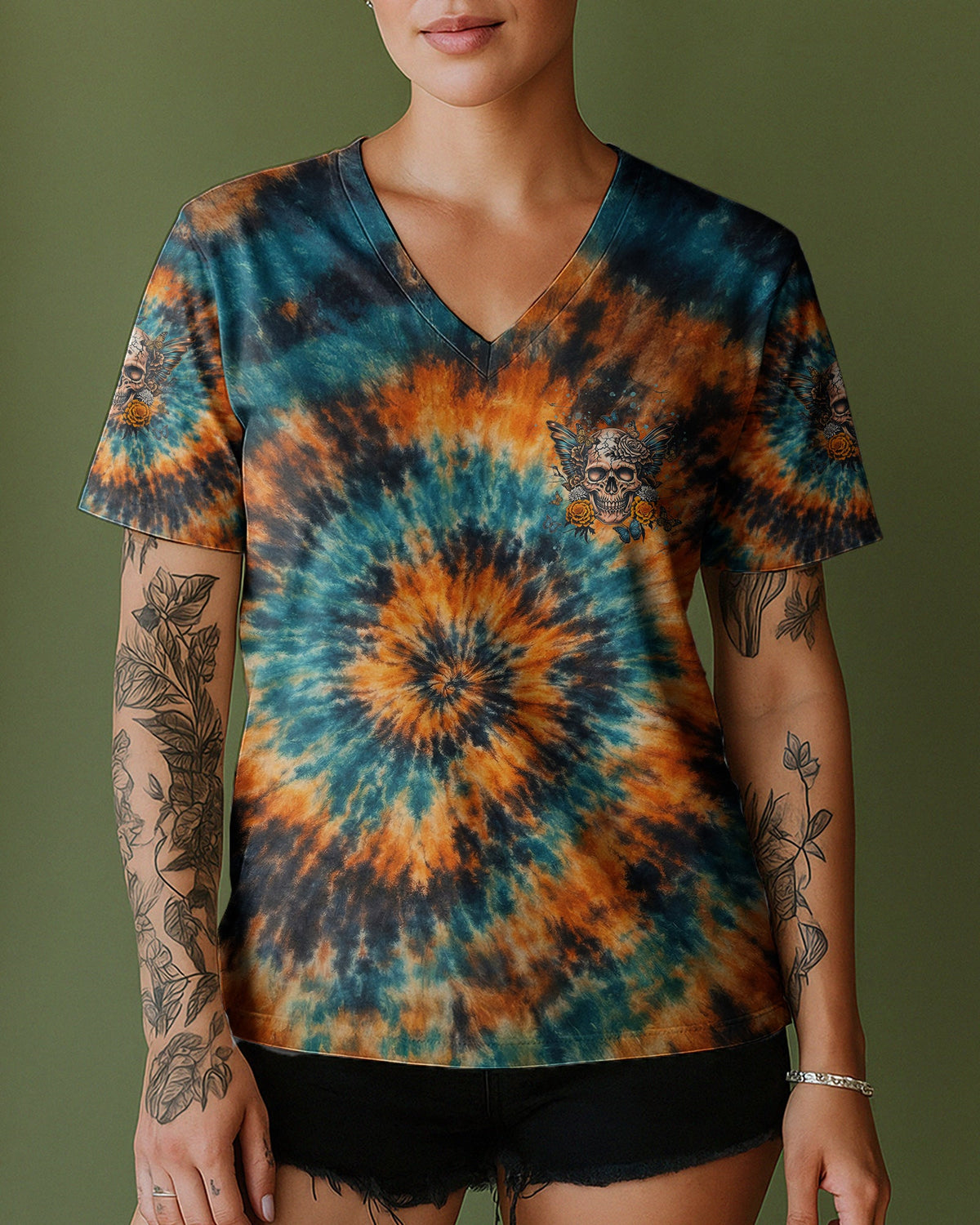 KARMA FAIRY SKULL BUTTERFLY ALL OVER PRINT - TLNT1501262