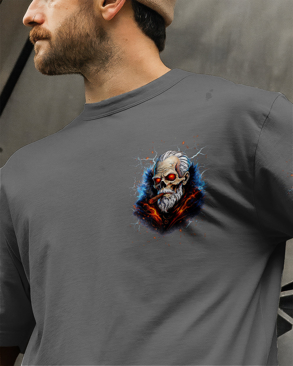 I'M A SIMPLE OLD MAN SKULL ALL OVER PRINT - TLNT1604264