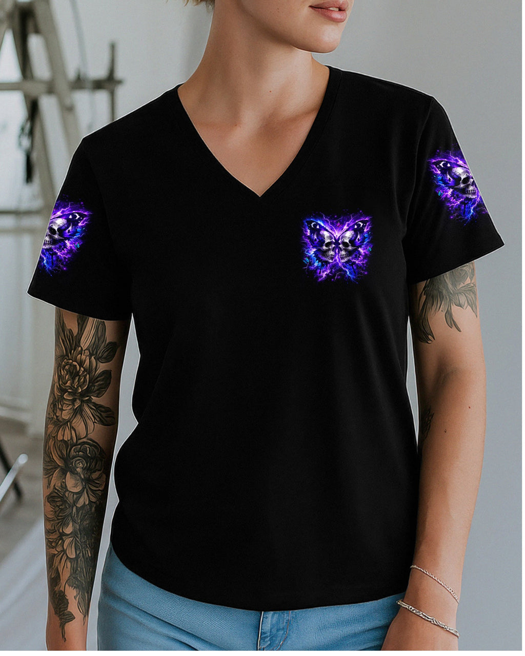 DON'T TRY TO FIGURE ME OUT SKULL ALL OVER PRINT - YHLT2302261