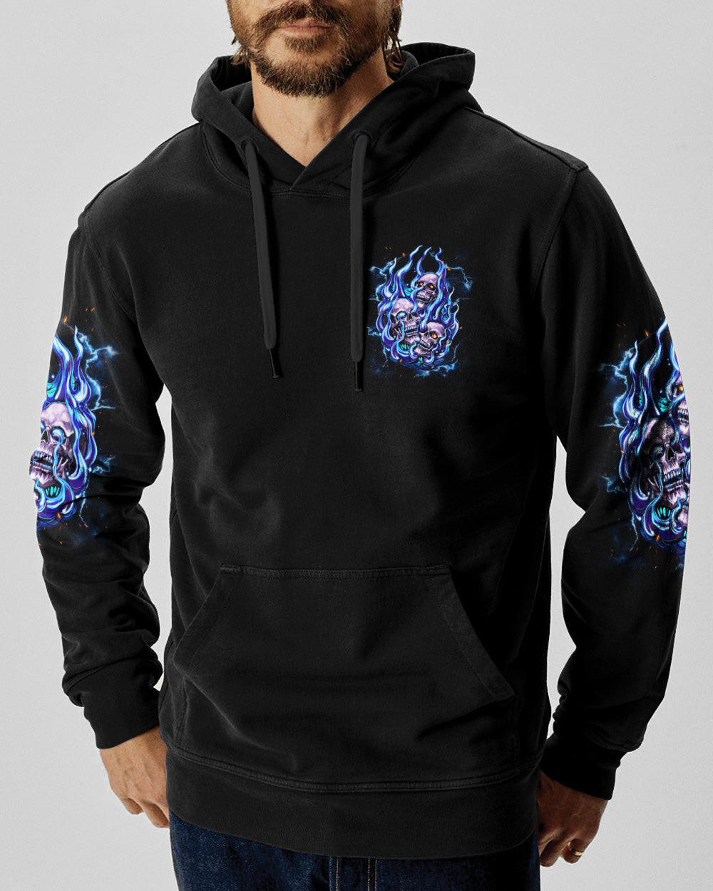 STUCK BETWEEN IDK IDC AND IDGAF SKULL ALL OVER PRINT - TLNT2105262
