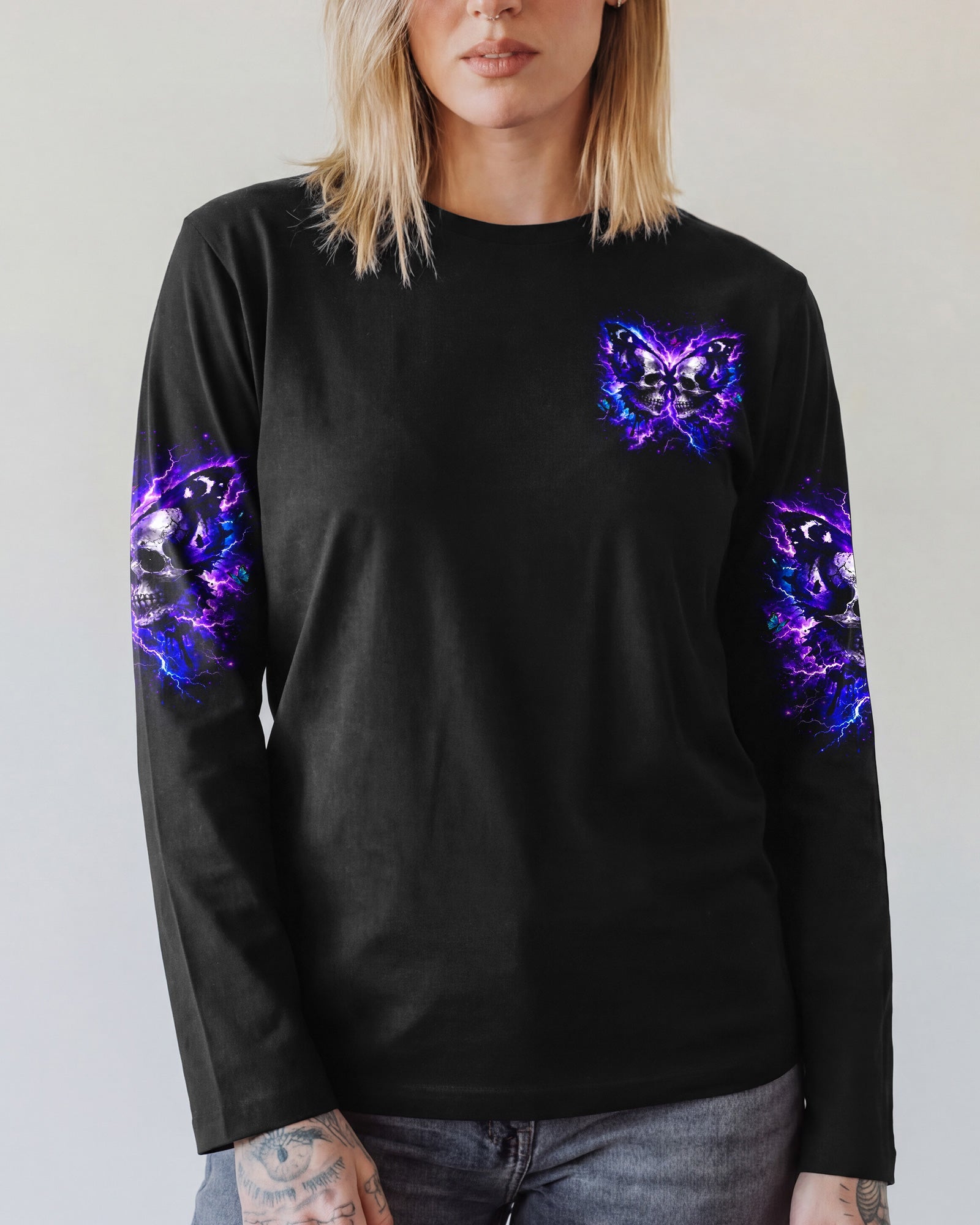 DON'T TRY TO FIGURE ME OUT SKULL ALL OVER PRINT - YHLT2302261