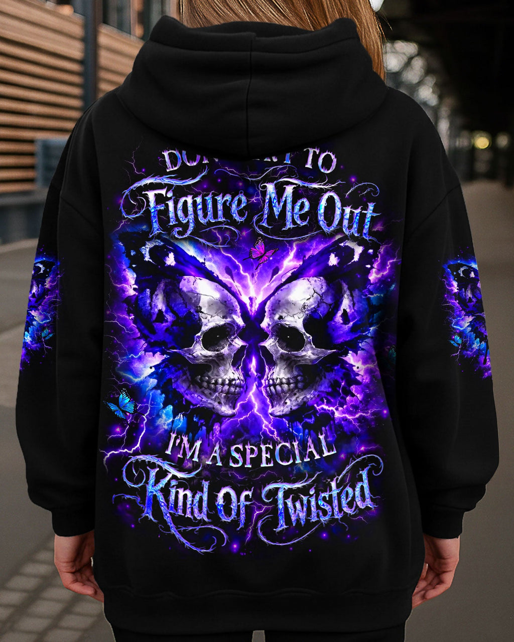 DON'T TRY TO FIGURE ME OUT SKULL ALL OVER PRINT - YHLT2302261