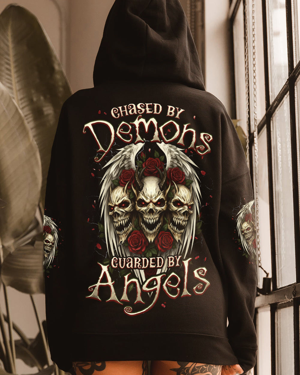 CHASED BY DEMONS GUARDED BY ANGELS ALL OVER PRINT - TYPQ1002263