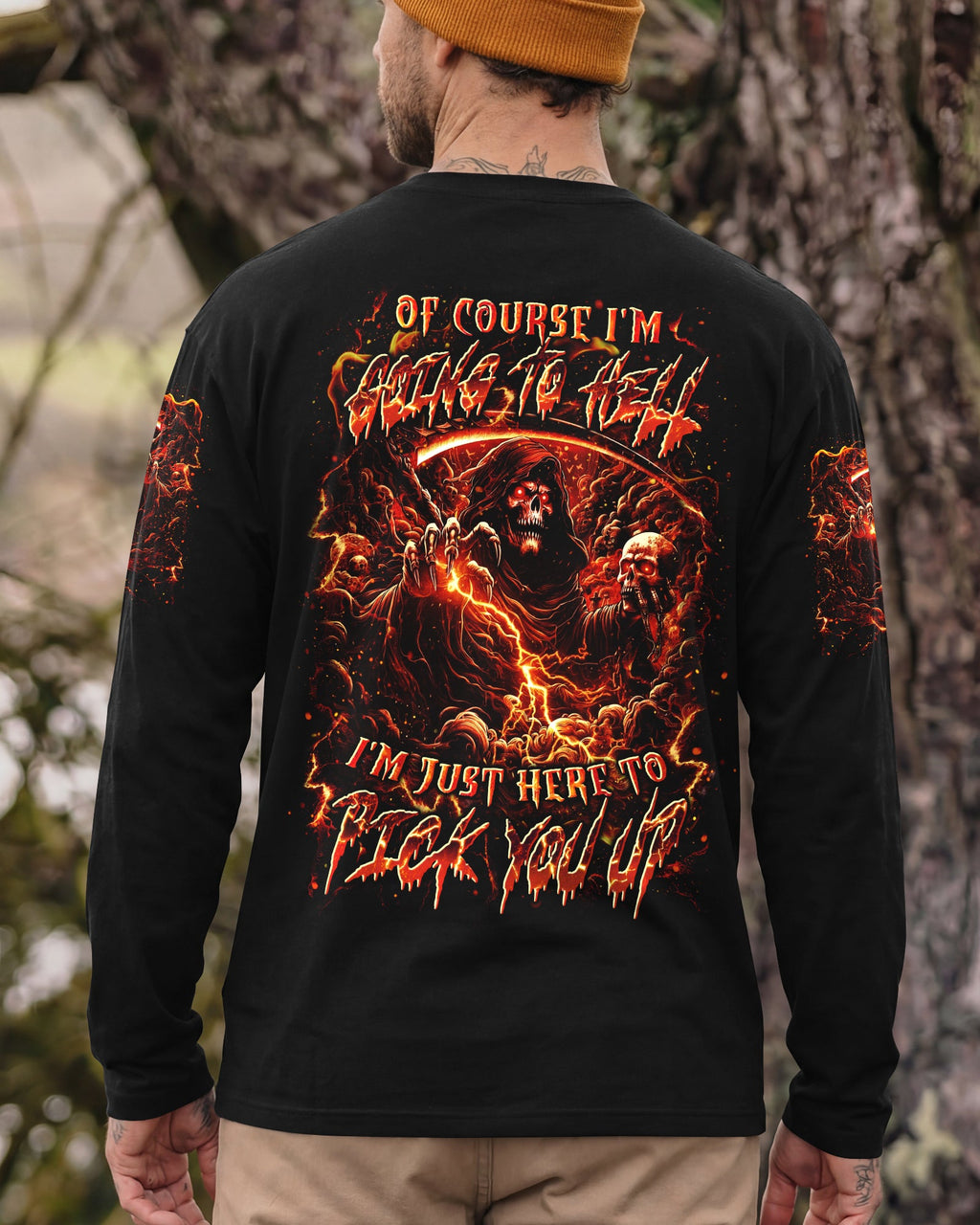 OF COURSE I'M GOING TO HELL REAPER ALL OVER PRINT - YHLN0701263