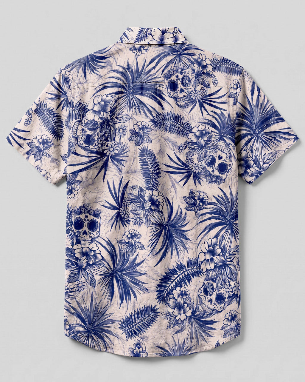 TROPICAL SUGAR SKULL BUTTON-DOWN COLLAR SHIRT  - TLNO3006261