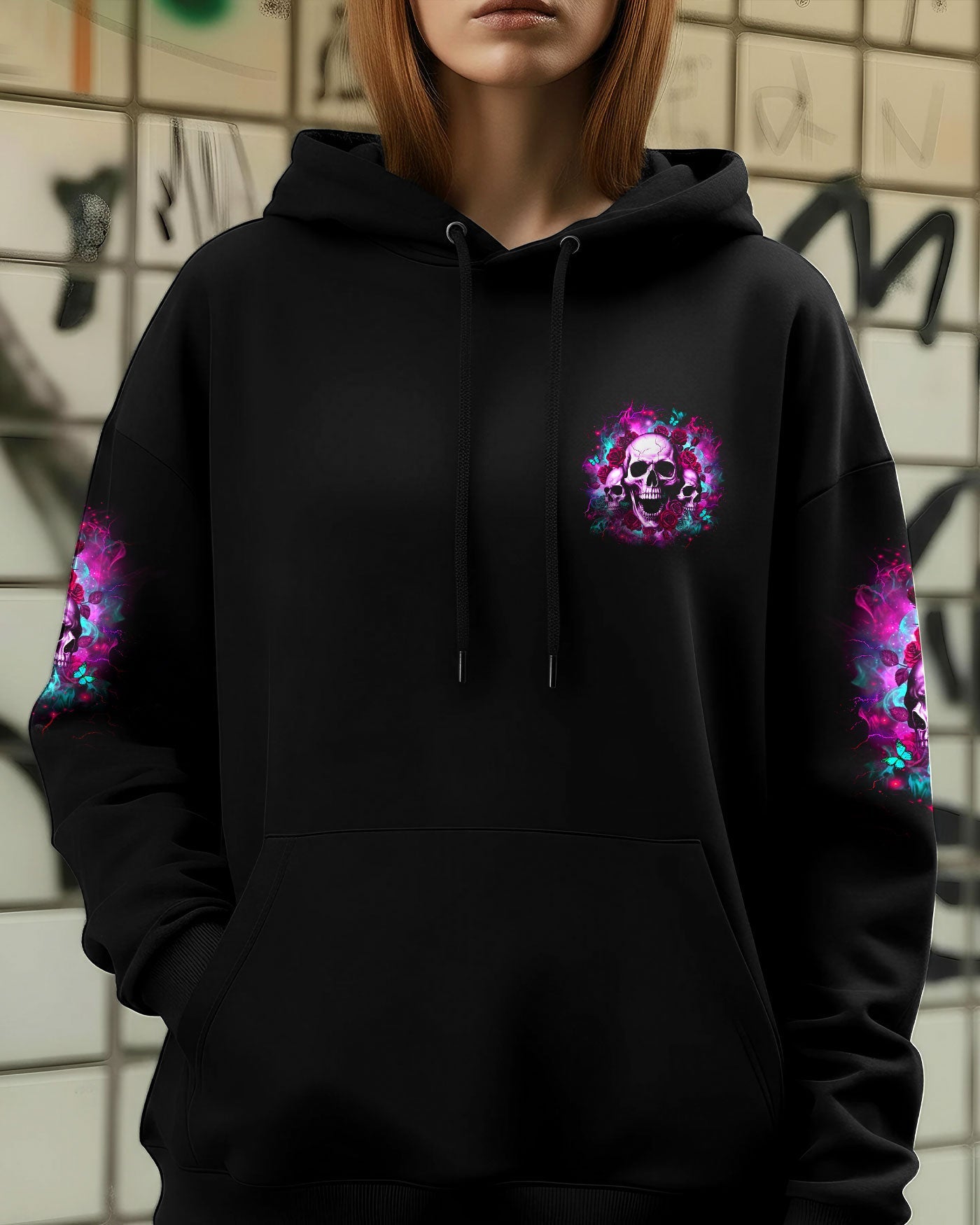 I HAVE 3 SIDES 3 SKULLS ROSE ALL OVER PRINT - YHLT1301261