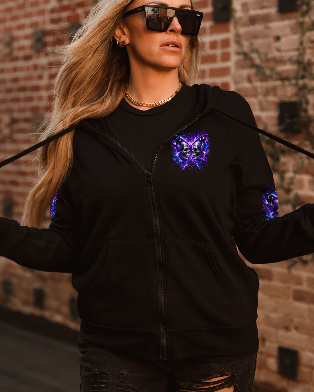 DON'T TRY TO FIGURE ME OUT SKULL ALL OVER PRINT - YHLT2302261