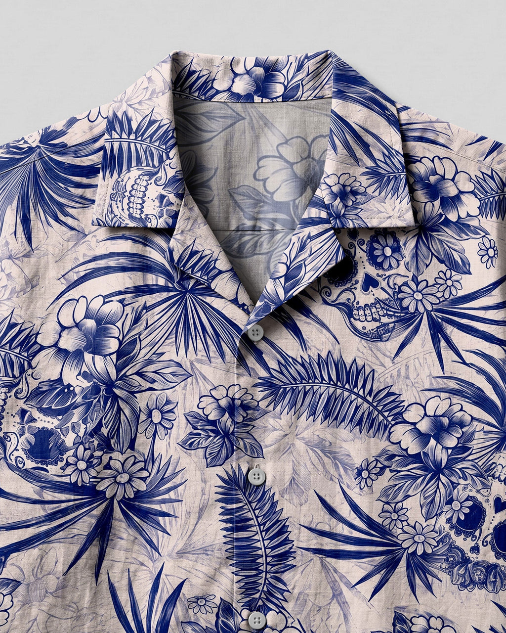 TROPICAL SUGAR SKULL CAMP SHIRT - TLNO3006262