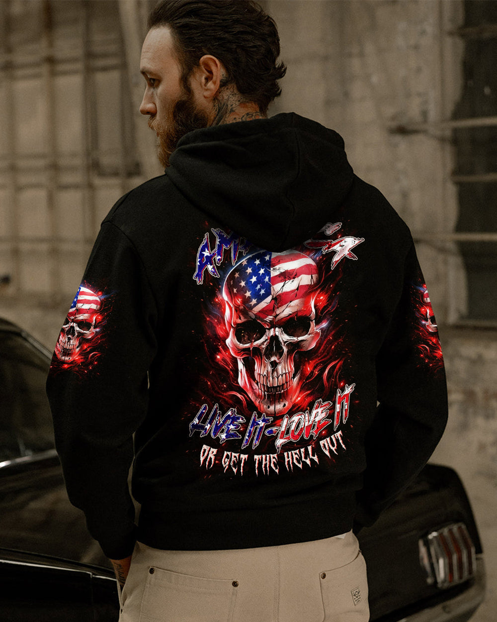 AMERICA LIVE IT LOVE IT OR GET THE HELL OUT ALL OVER PRINT - TYLN1203261