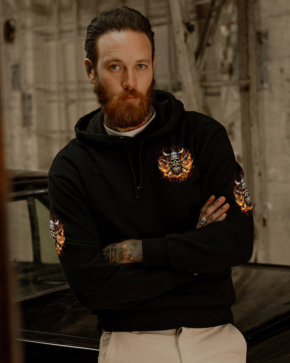 I'M A HEATHEN VIKING SKULL ALL OVER PRINT - TYQY2005262