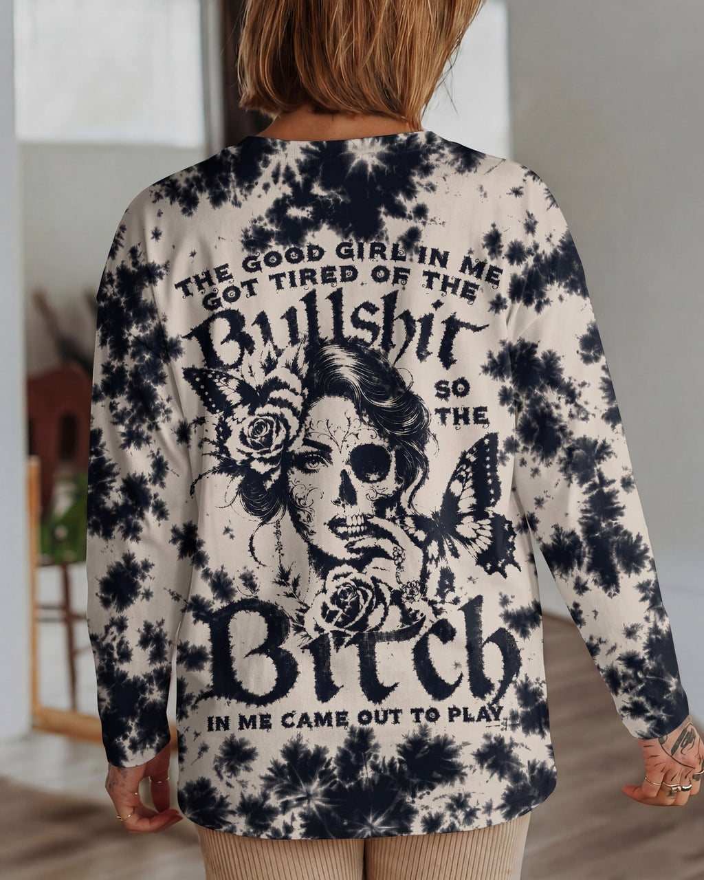 GOOD GIRL GONE WILD SKULL ALL OVER PRINT - RI0207262