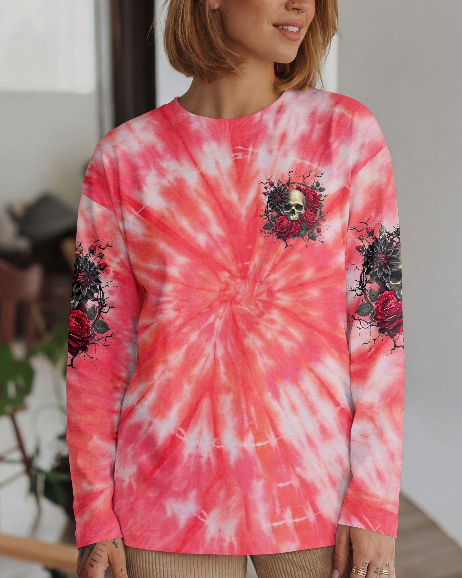YOU COULDN'T HANDLE ME SKULL ROSES ALL OVER PRINT - TYLN0304262