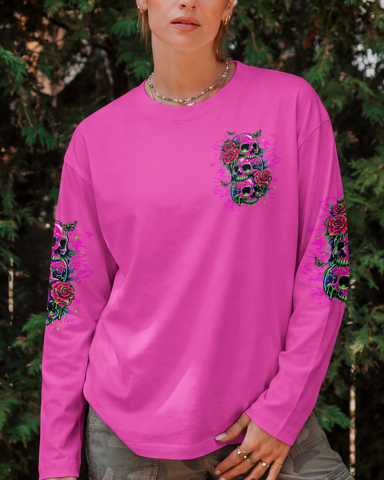 STUCK BETWEEN IDK IDC AND IDGAF SKULL ALL OVER PRINT -  TLTW0303261