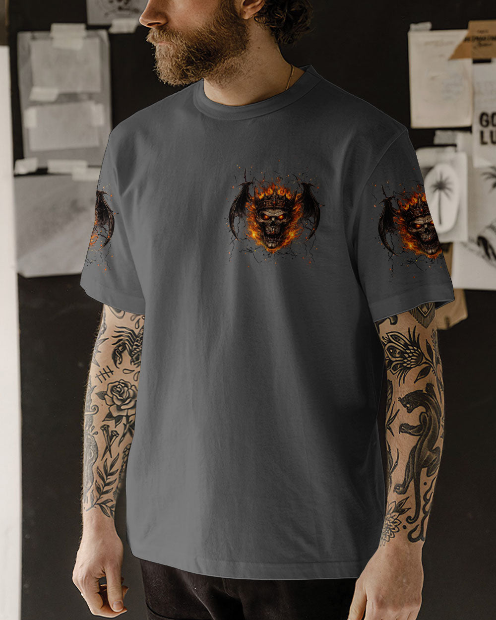 YES I'M A NICE PERSON SKULL WINGS ALL OVER PRINT - TLHN2703262