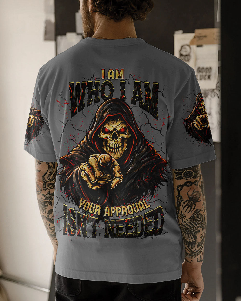 I AM WHO I AM SKULL REAPER ALL OVER PRINT - TLHN2603263