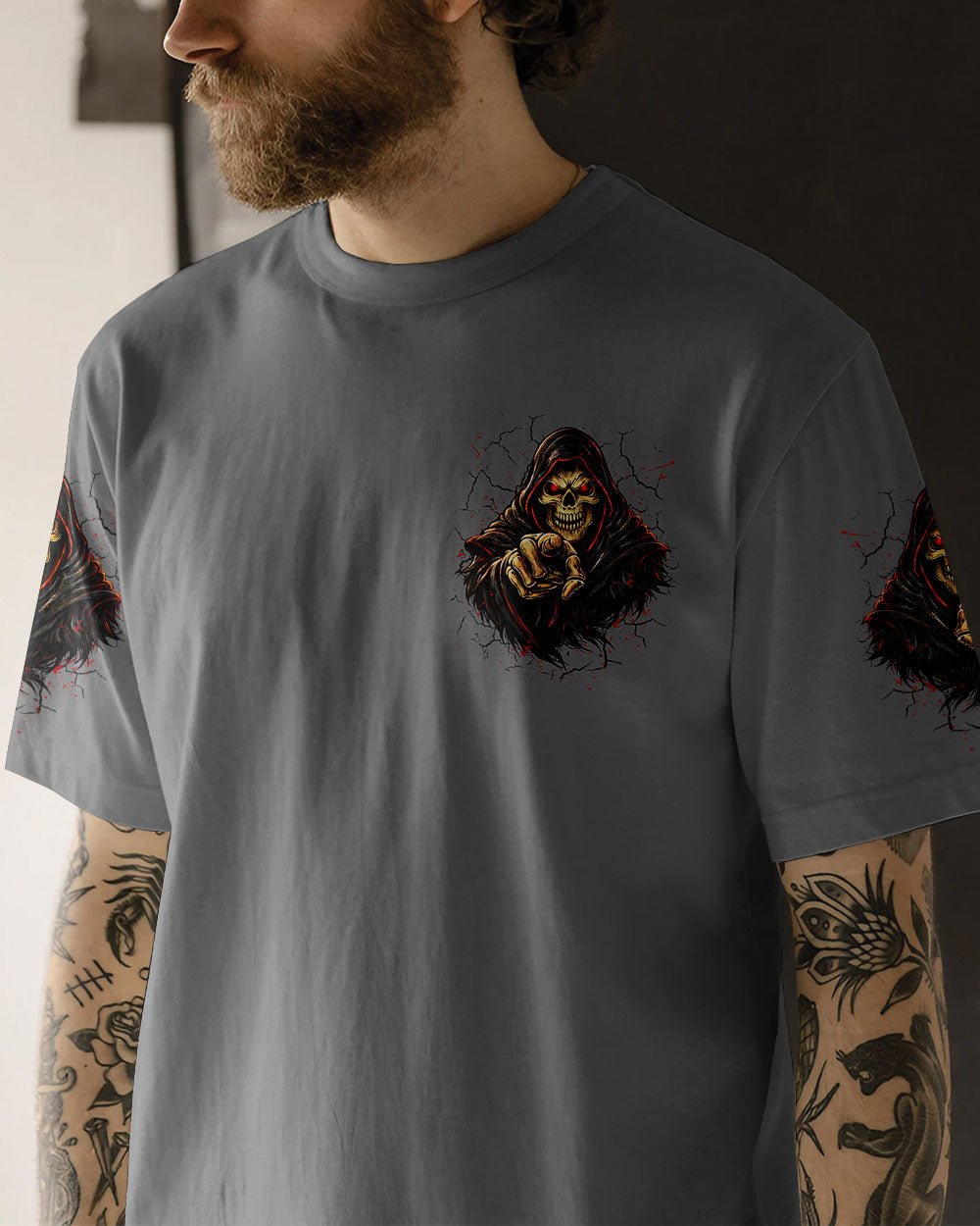 I AM WHO I AM SKULL REAPER ALL OVER PRINT - TLHN2603263