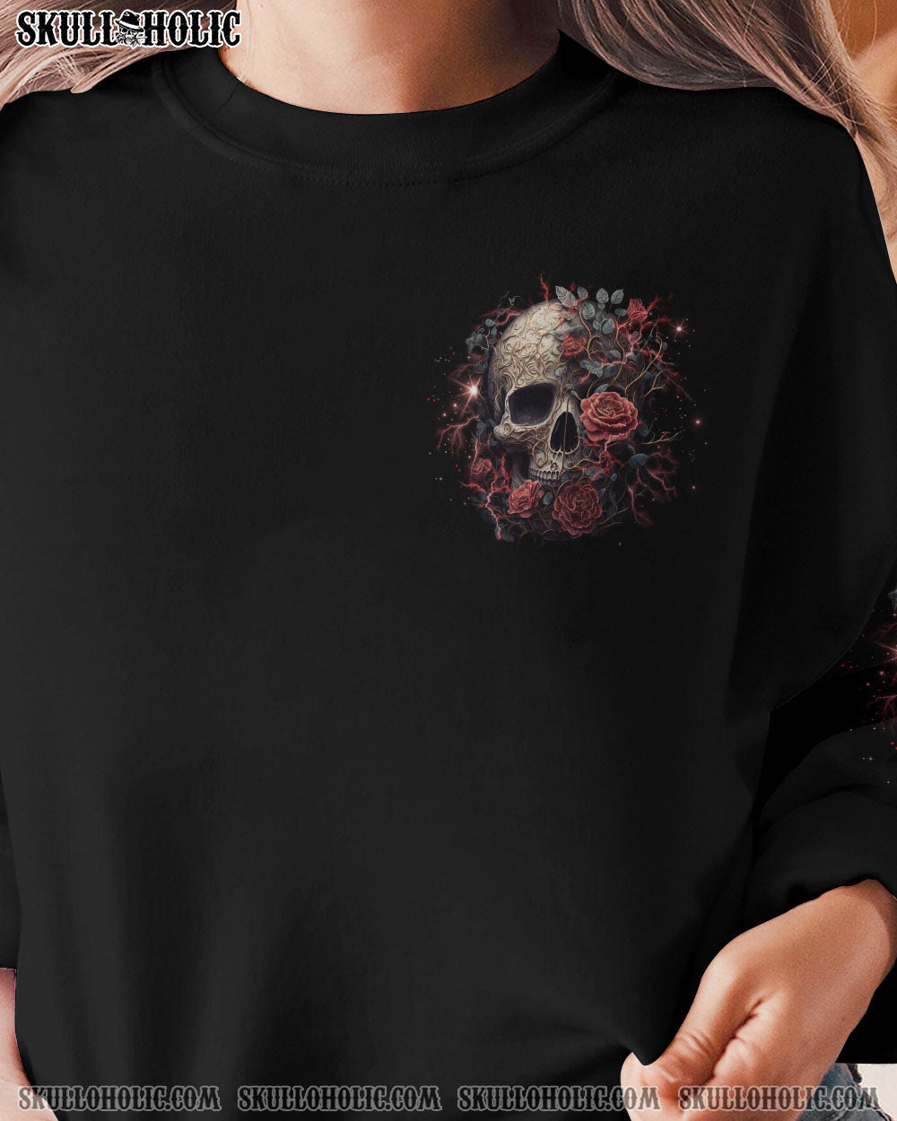 MY GIVE A F ROSE SKULL ALL OVER PRINT - TLNO1703233