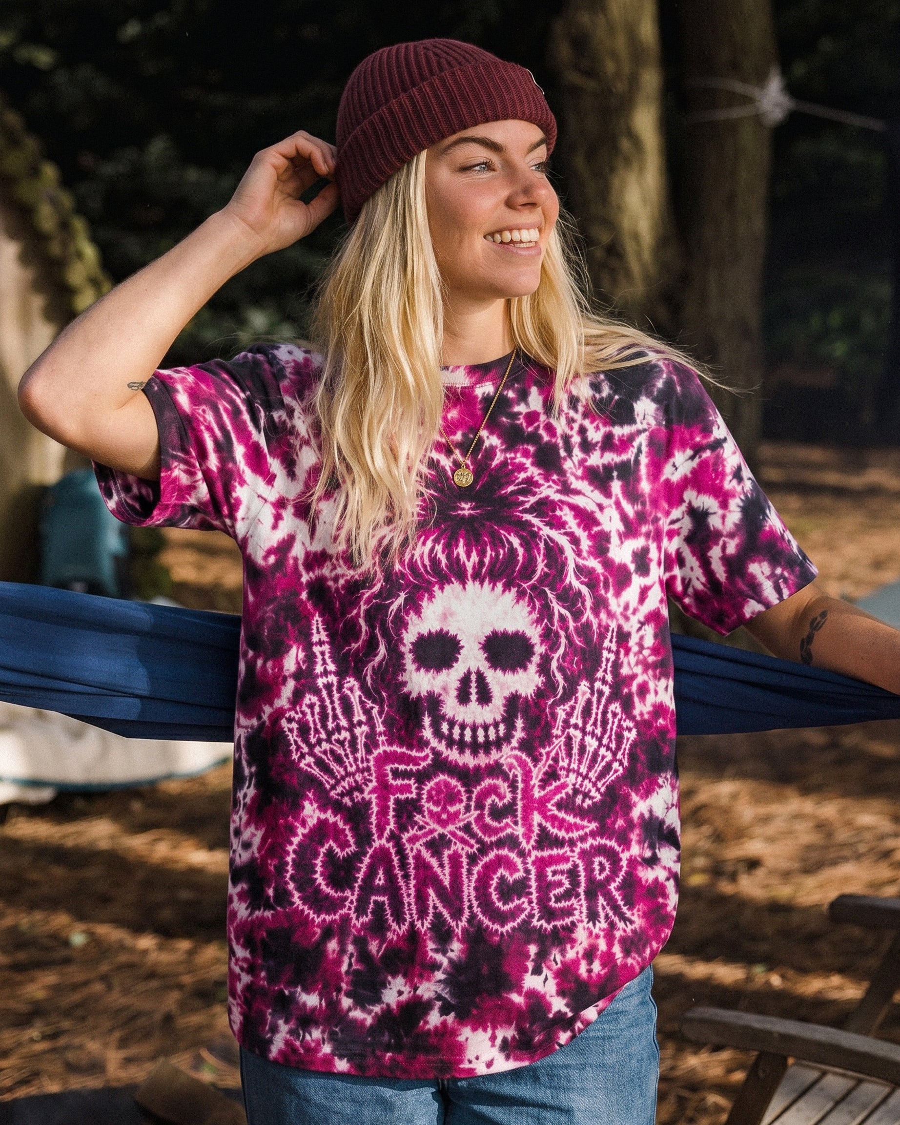 FCKS CANCER HIDDEN SKULL ALL OVER PRINT - RI0207261