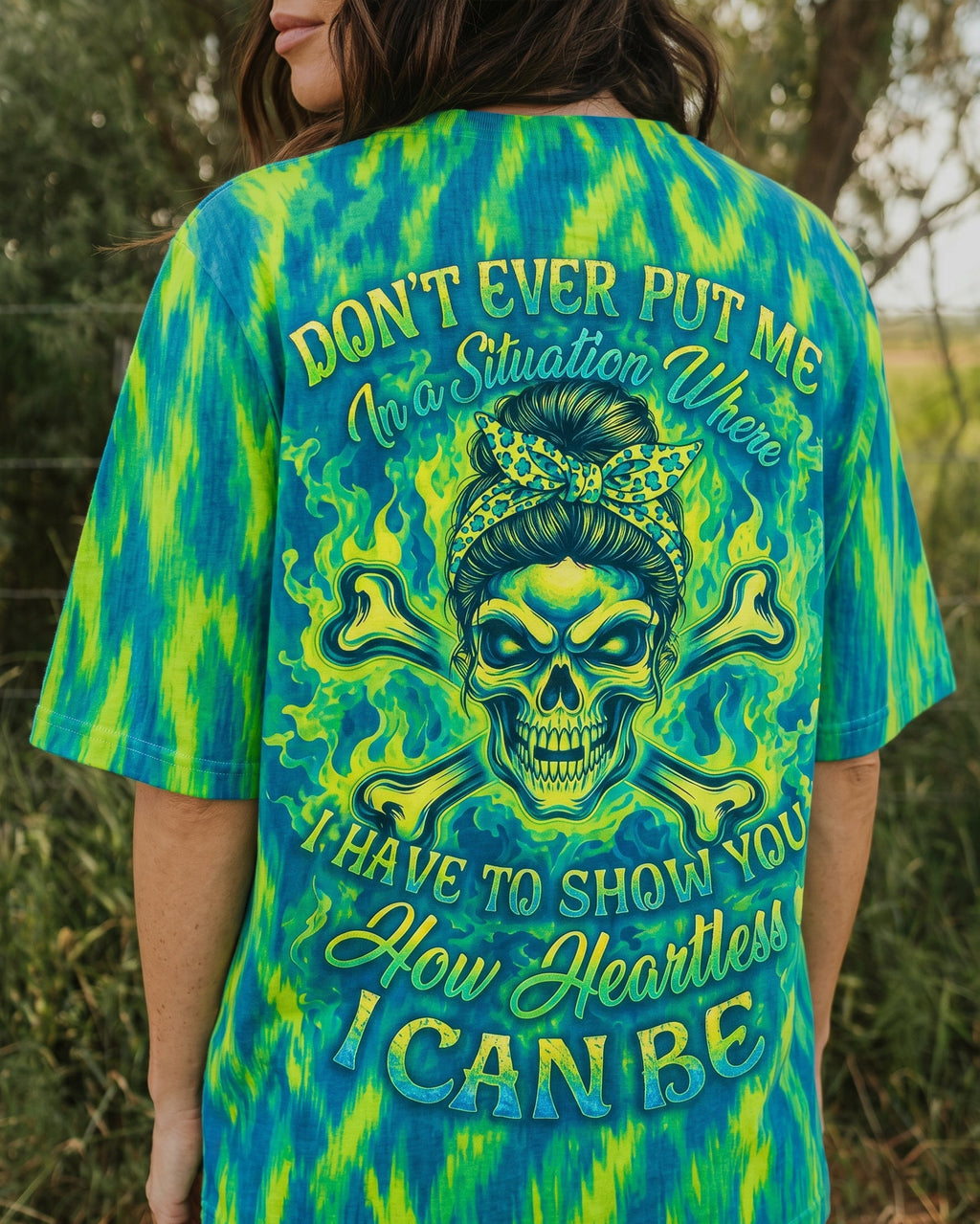 HOW HEARTLESS I CAN BE SKULL ALL OVER PRINT - RI0307261