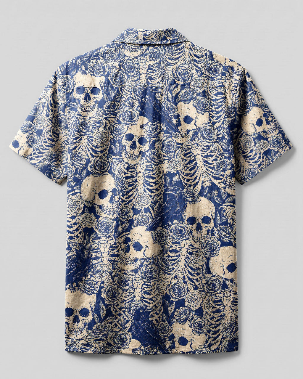 RAVENS SKELETON ROSE CAMP SHIRT - TLNT3006261