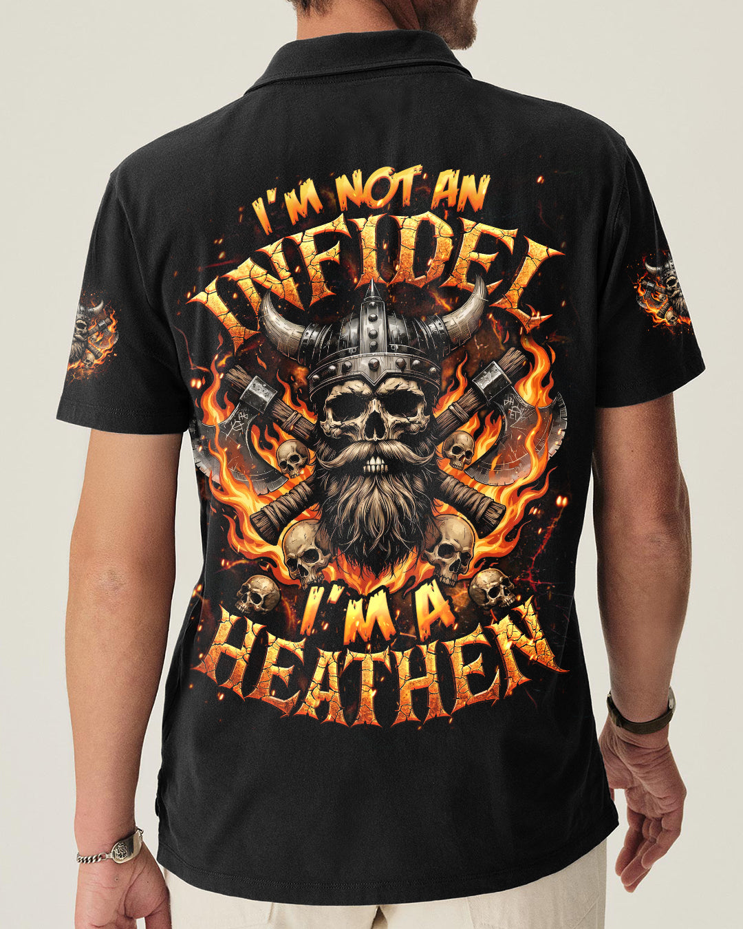 I'M A HEATHEN VIKING SKULL ALL OVER PRINT - TYQY2005262