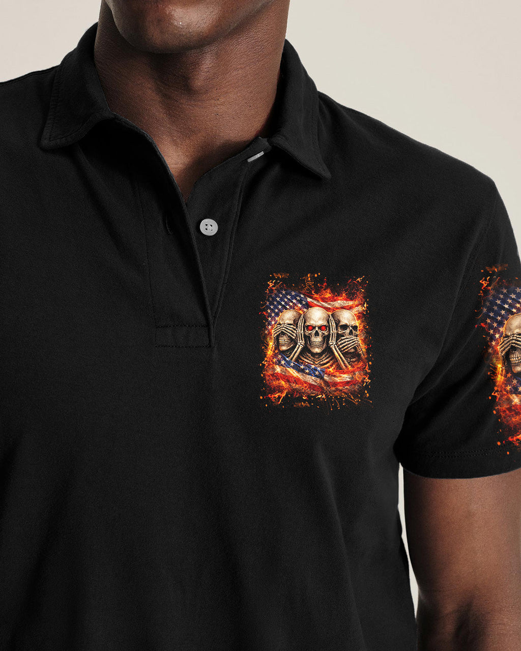 STUCK BETWEEN IDK IDC AND IDGAF SKULL ALL OVER PRINT - YHLN2302261